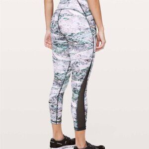 Lululemon   ^* Train Times Pant 25"  leggins Springscape Multi / Obsidian EUC